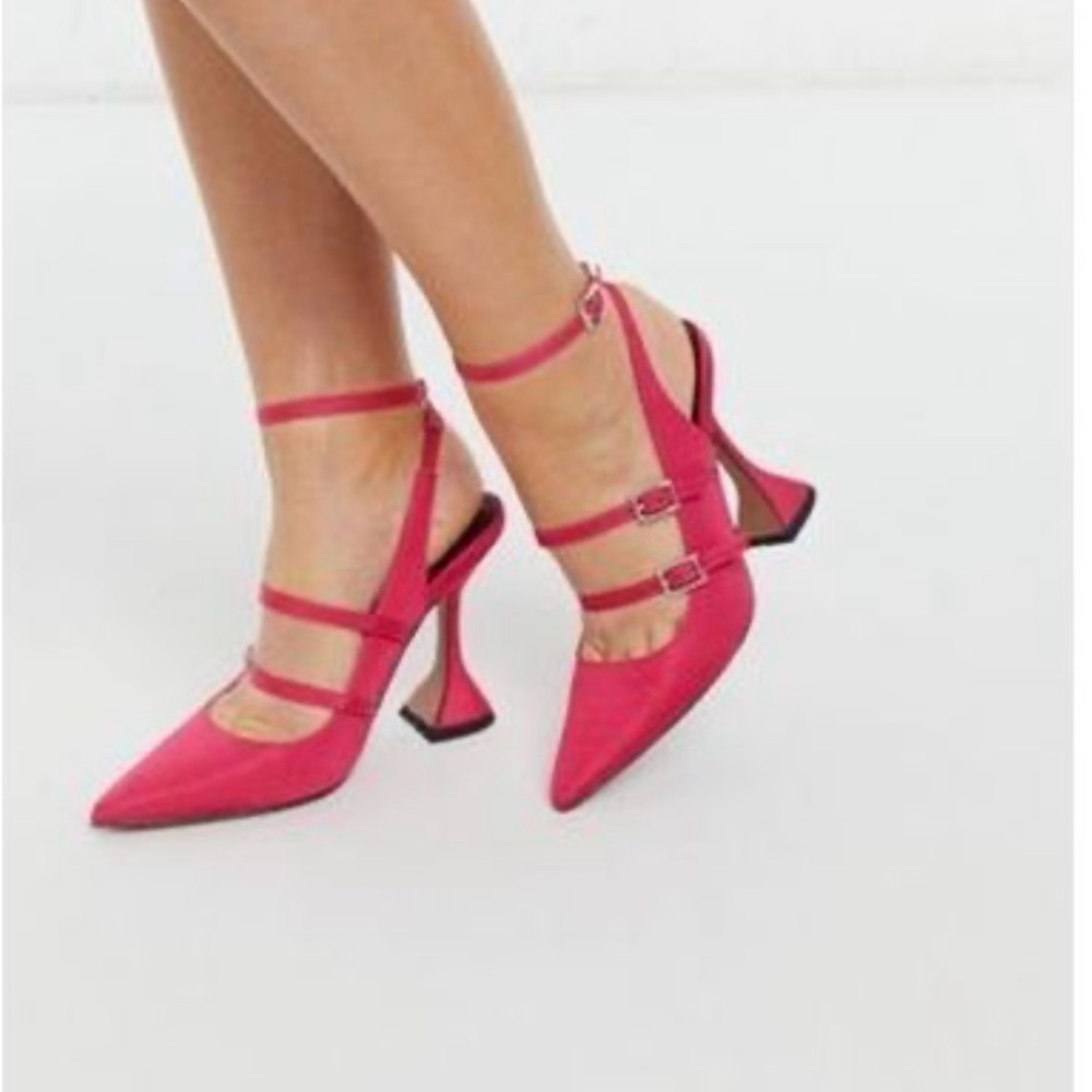 ASOS Vibrant Pink Strappy Heels